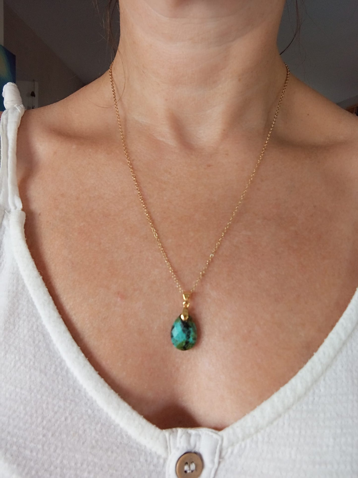 Pendentif en Turquoise d’Afrique