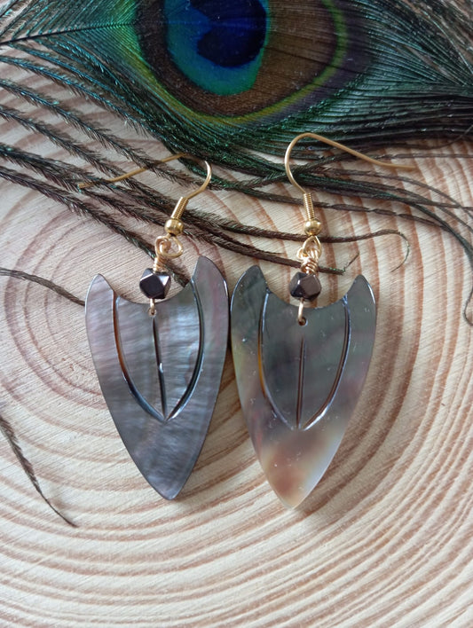 Boucles d'oreilles en nacre