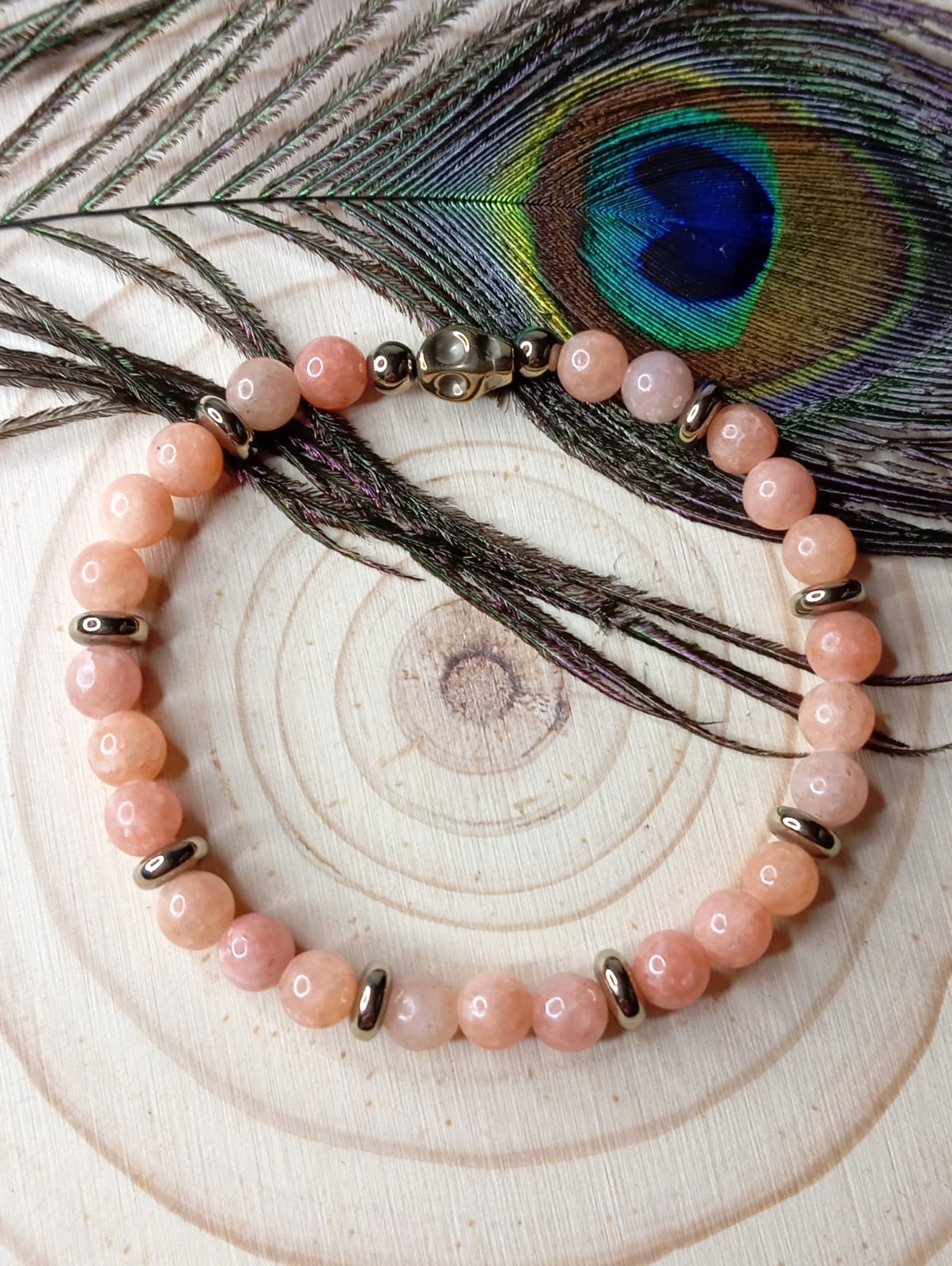 Bracelet en Calcite Orange