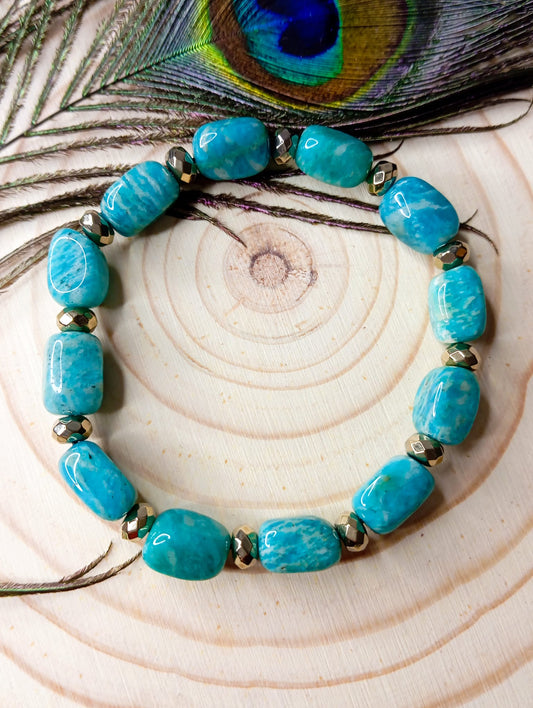 Bracelet en Amazonite