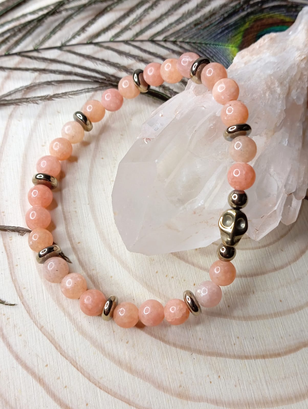 Bracelet en Calcite Orange