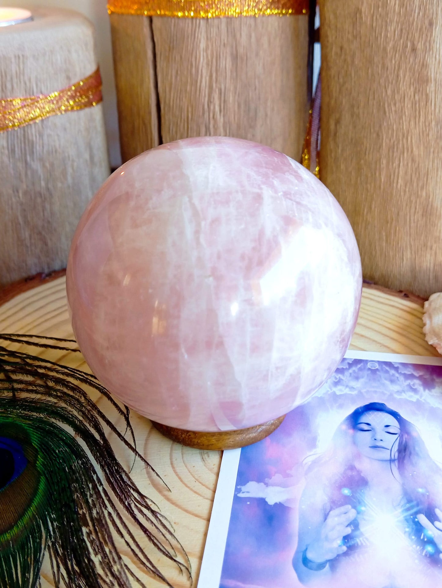 Sphère Quartz rose