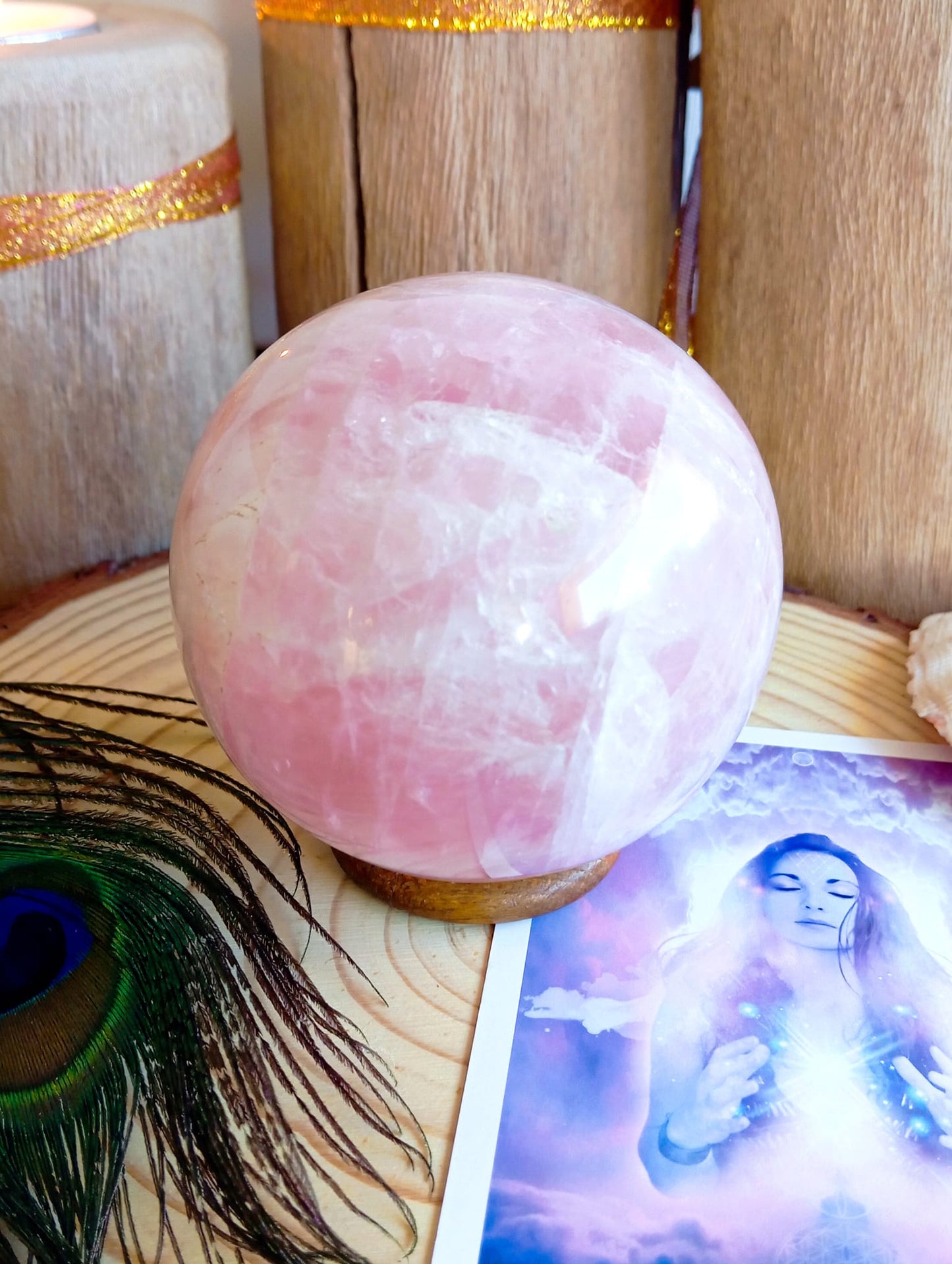 Sphère Quartz rose