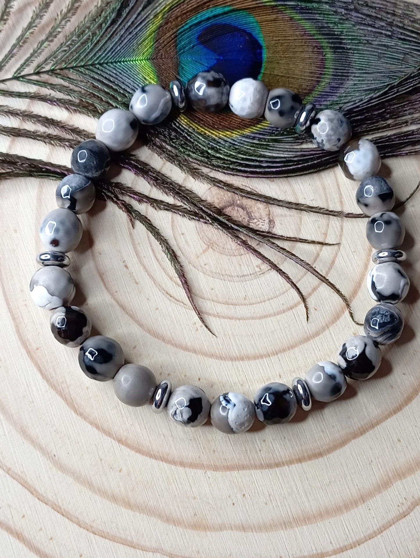 Bracelet en Agate Grey