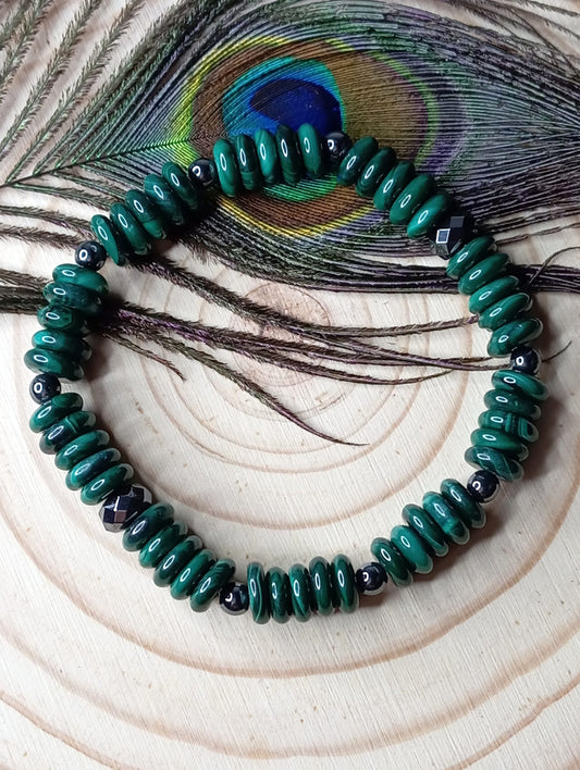 Bracelet en Malachite